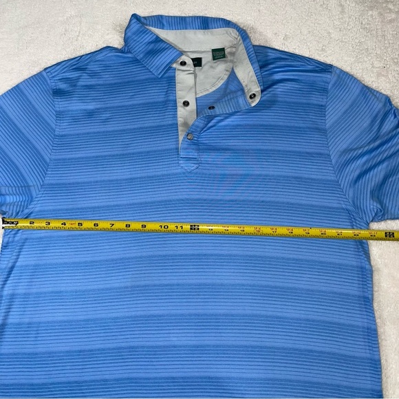 Bobby Jones eFX Performance Cotton Frame Stripe Short Sleeve Polo Shirt Size L - Picture 11 of 12
